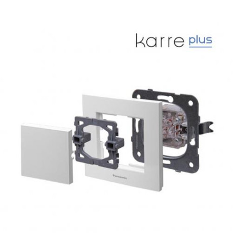 Четворна рамка вертикална бяла Panasonic Kare