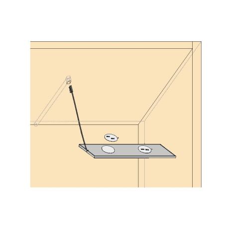 МЕБЕЛЕН СВЕТОДИОДЕН ПАНЕЛ, 6W, 4000K, 12V DC, НЕУТРАЛНА СВЕТЛИНА, SMD 4014