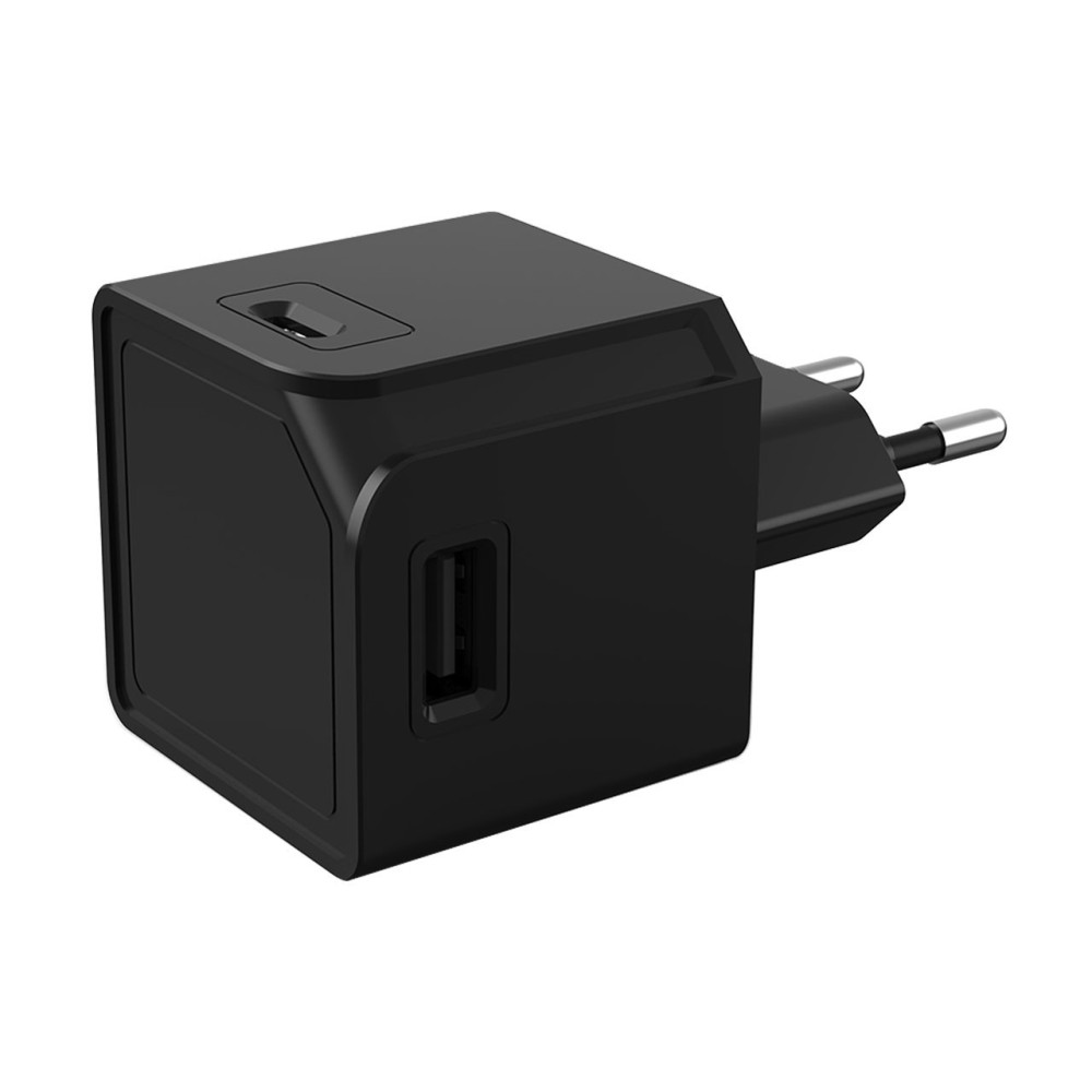 USBCUBE 10466BK - 2 X USB-A + 2 X USB-C - ЧЕРЕН